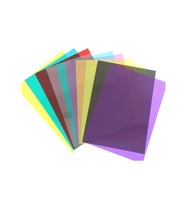 Gadpiparty 10pcs Light Gel Filters Correction Sheets